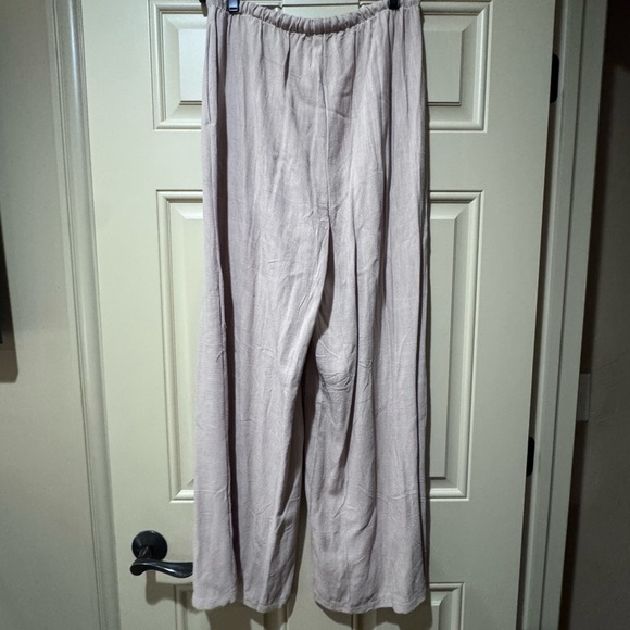 NWT Women's linen blend Wide-Leg Pants Sz l - Picture 10 of 15